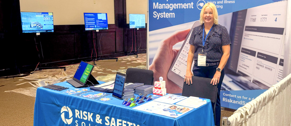 Diana at the CSHEMA Risk and Safety Solutions booth