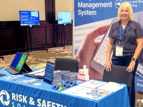 Diana at the CSHEMA Risk and Safety Solutions booth